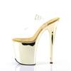 Pleaser - FLAMINGO808 Sandale à bride à la cheville, Pole dance chaussures - Chaussures de pole dance - Couleur or Product image